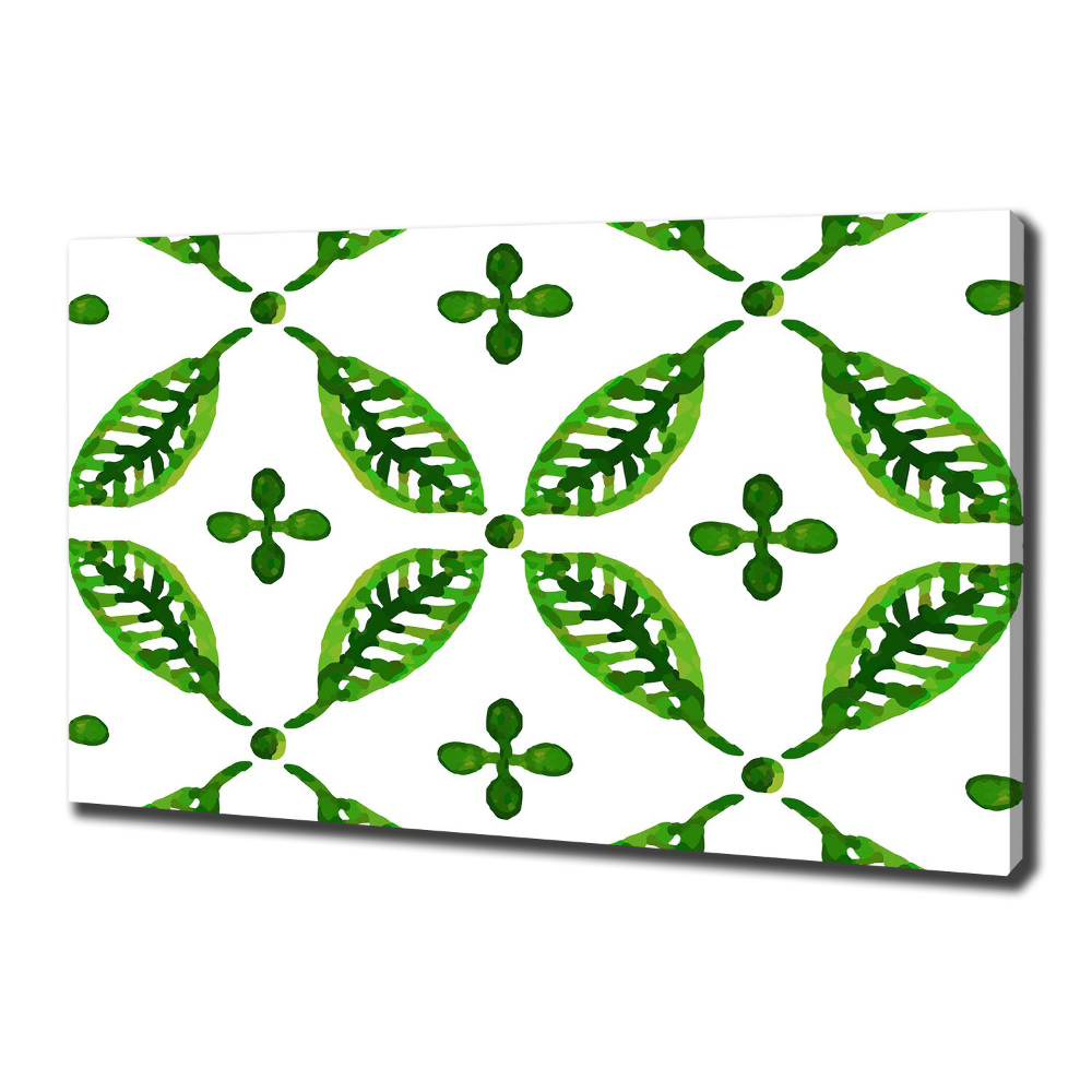 Canvas wall art Green leaves