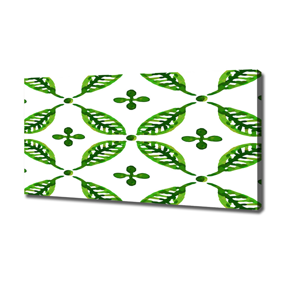 Canvas wall art Green leaves