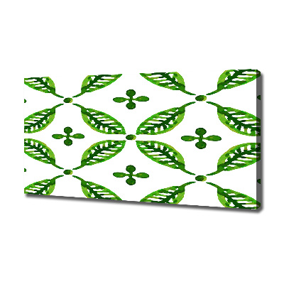 Canvas wall art Green leaves