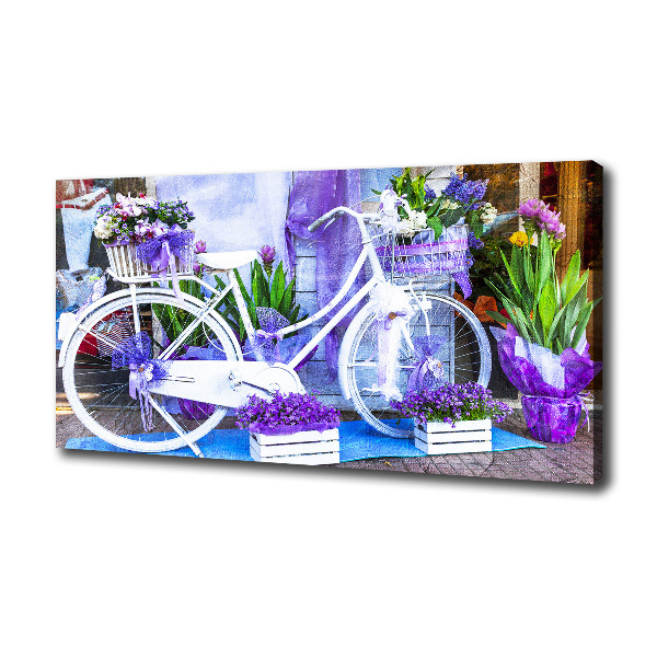 Canvas wall art White bike