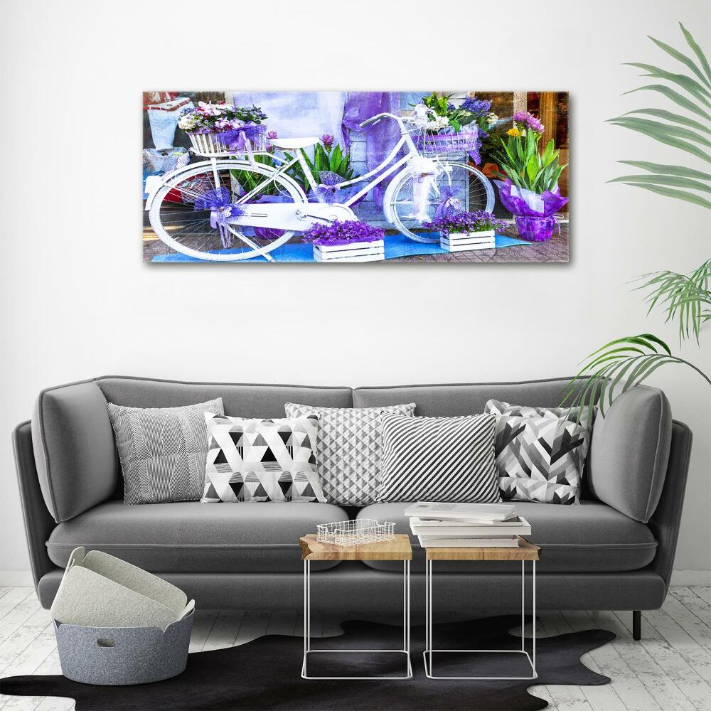 Canvas wall art White bike