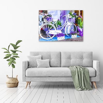 Canvas wall art White bike