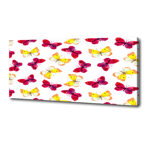 Canvas wall art Butterflies and flowers