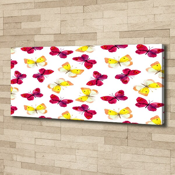 Canvas wall art Butterflies and flowers