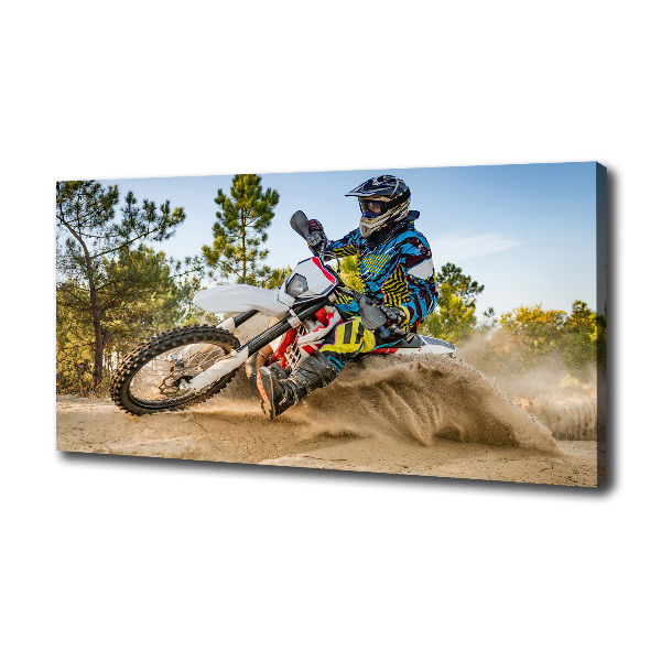 Canvas wall art Motocross