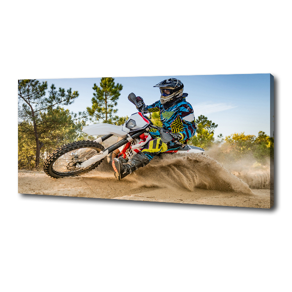 Canvas wall art Motocross