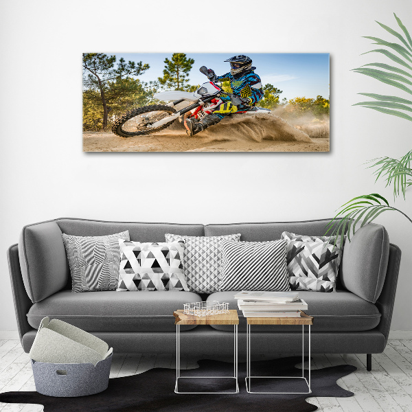 Canvas wall art Motocross