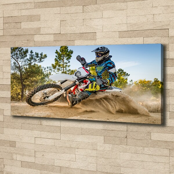 Canvas wall art Motocross