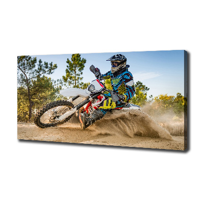 Canvas wall art Motocross