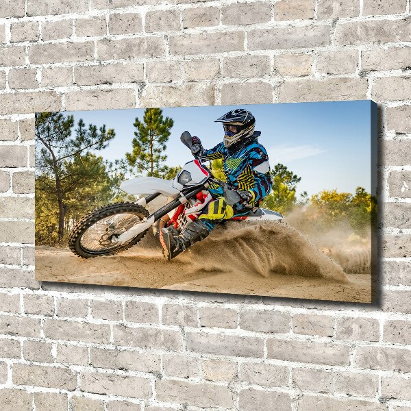 Canvas wall art Motocross