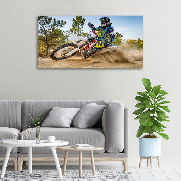 Canvas wall art Motocross