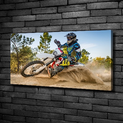 Canvas wall art Motocross