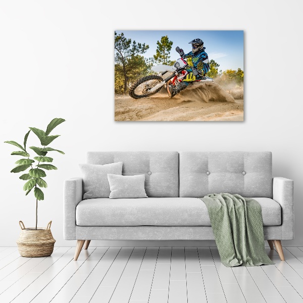 Canvas wall art Motocross