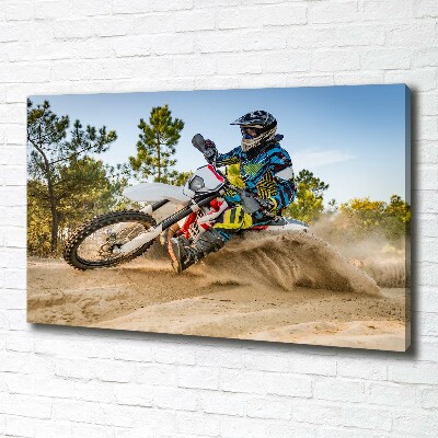 Canvas wall art Motocross