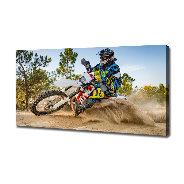 Canvas wall art Motocross