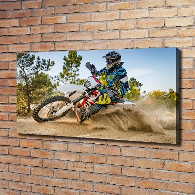 Canvas wall art Motocross