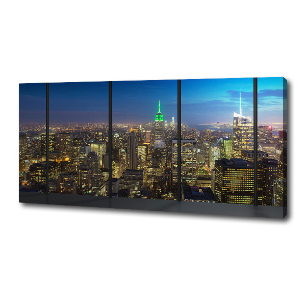 Canvas wall art New York at night