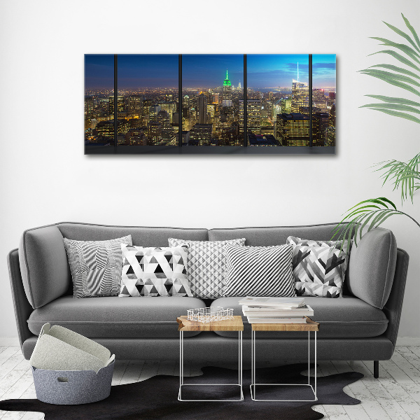 Canvas wall art New York at night