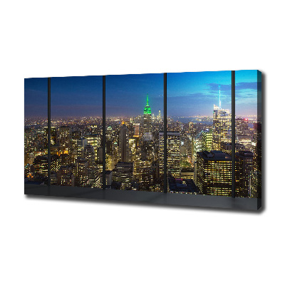 Canvas wall art New York at night