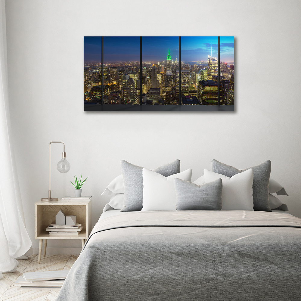 Canvas wall art New York at night