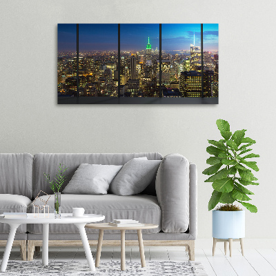 Canvas wall art New York at night