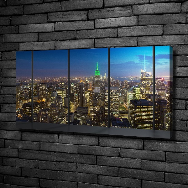 Canvas wall art New York at night