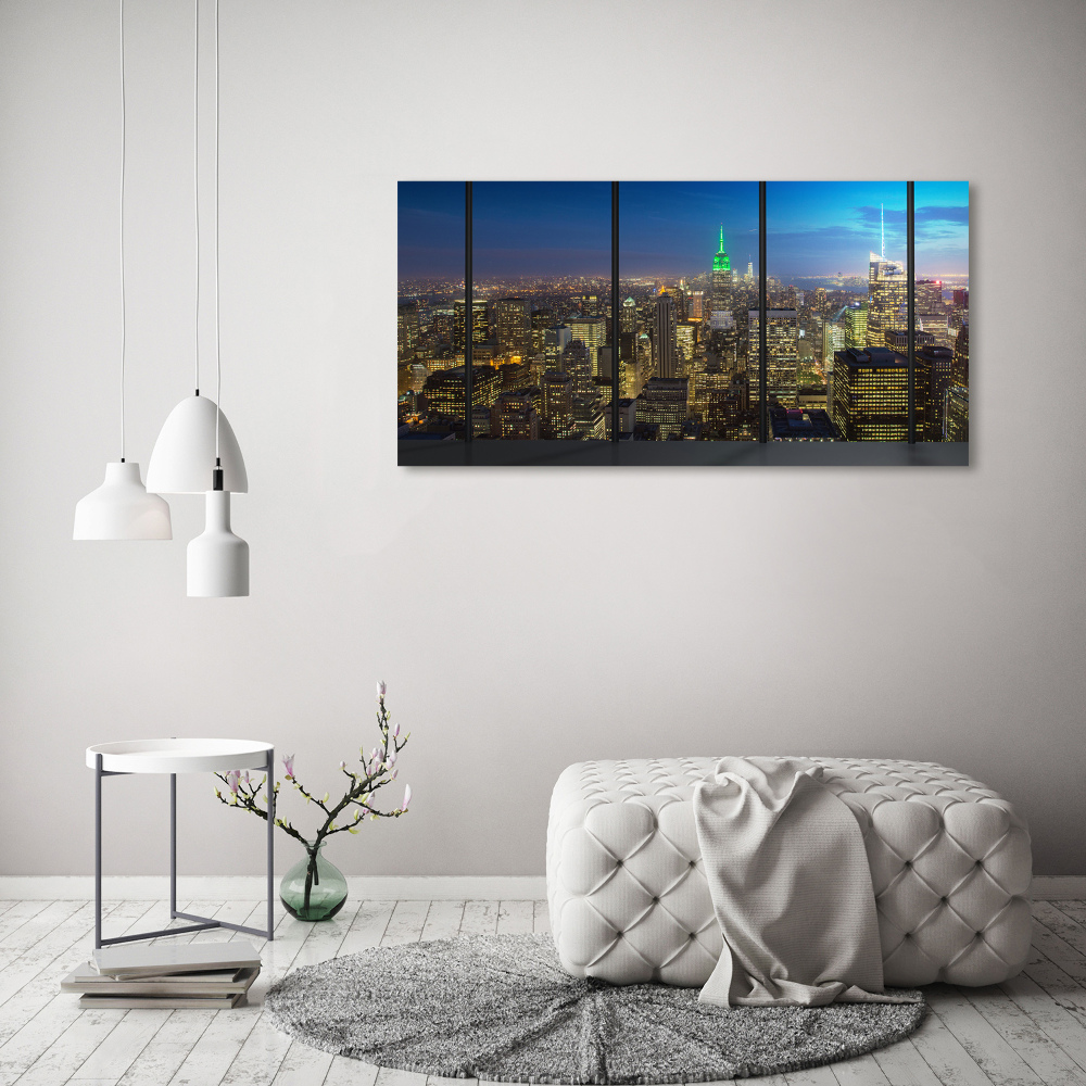 Canvas wall art New York at night