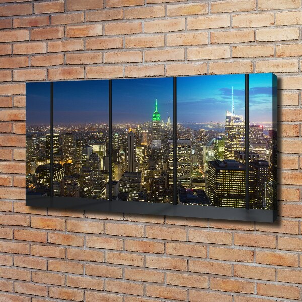 Canvas wall art New York at night