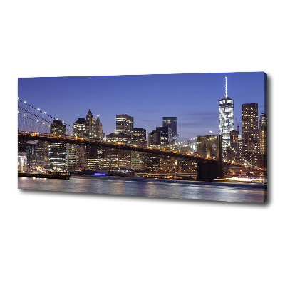 Canvas wall art Manhattan at night