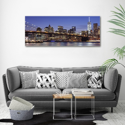 Canvas wall art Manhattan at night