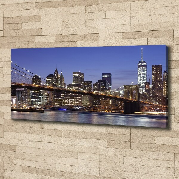 Canvas wall art Manhattan at night