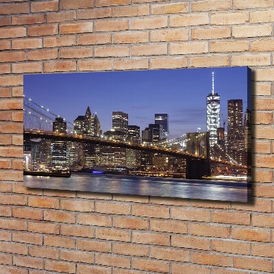 Canvas wall art Manhattan at night