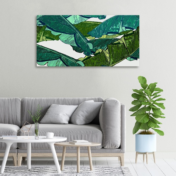 Canvas wall art Banana leaves