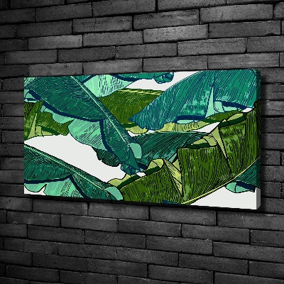 Canvas wall art Banana leaves