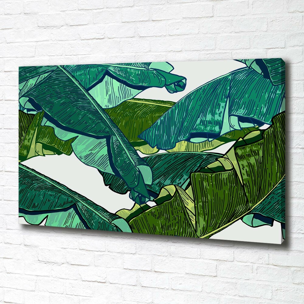 Canvas wall art Banana leaves