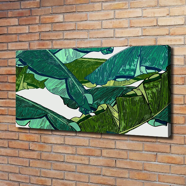 Canvas wall art Banana leaves