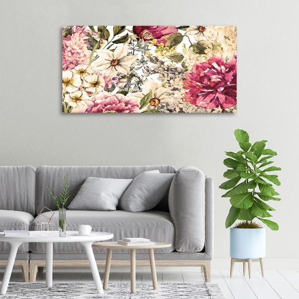 Canvas wall art Floral pattern