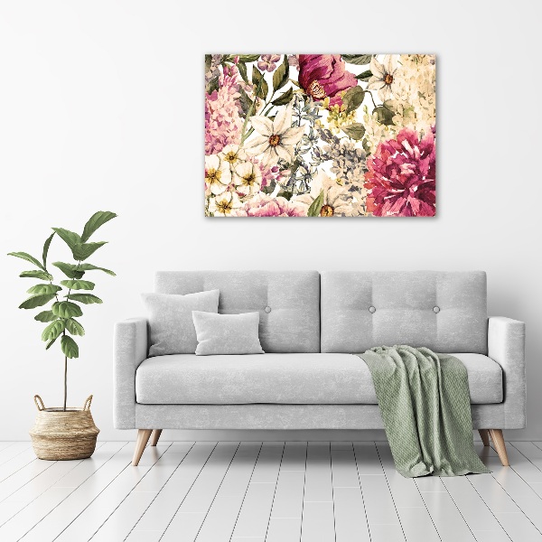 Canvas wall art Floral pattern