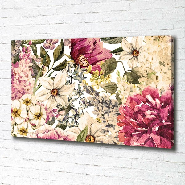 Canvas wall art Floral pattern