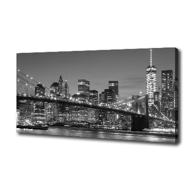 Canvas wall art Manhattan at night