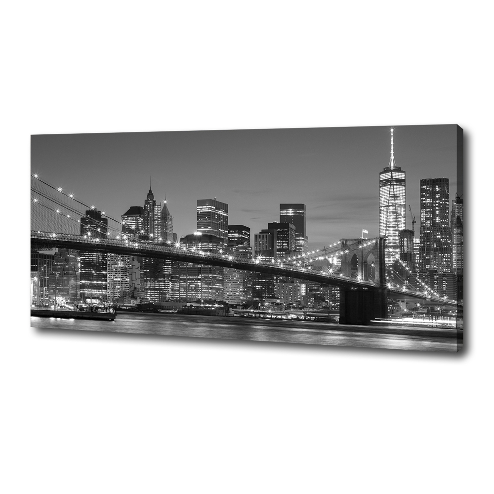 Canvas wall art Manhattan at night