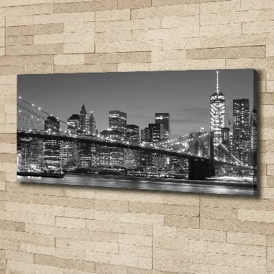 Canvas wall art Manhattan at night