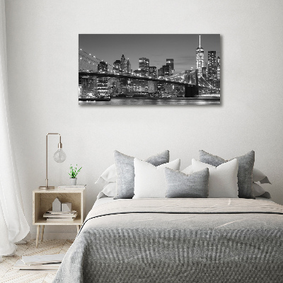 Canvas wall art Manhattan at night