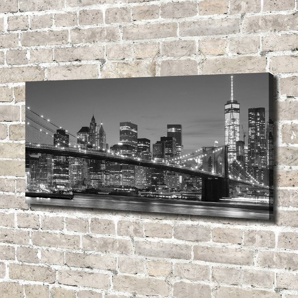 Canvas wall art Manhattan at night