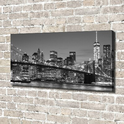 Canvas wall art Manhattan at night