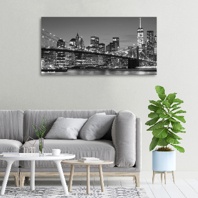 Canvas wall art Manhattan at night