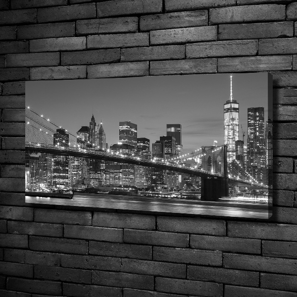 Canvas wall art Manhattan at night