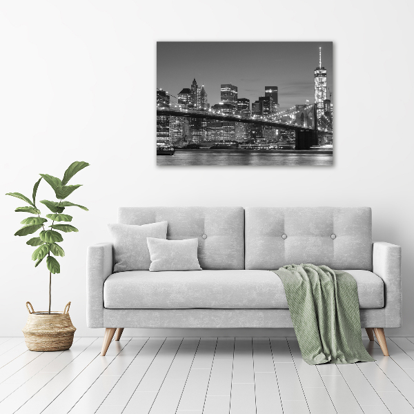 Canvas wall art Manhattan at night