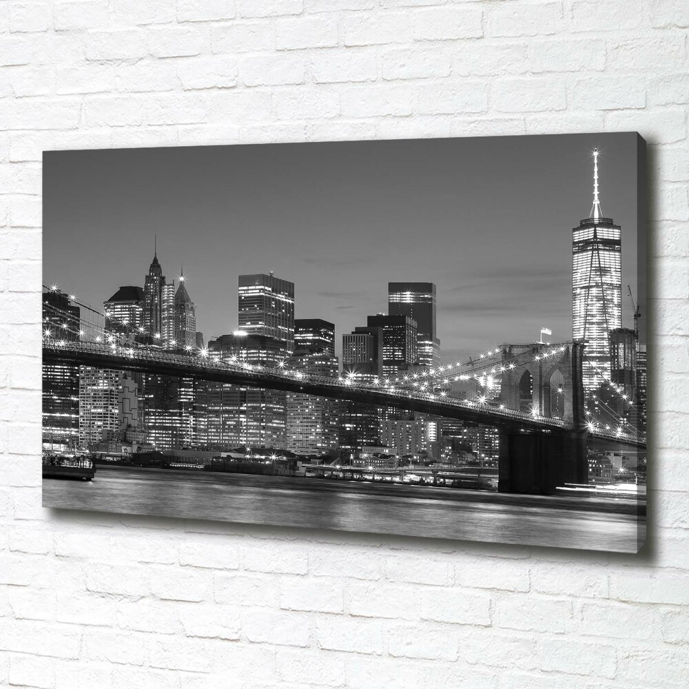 Canvas wall art Manhattan at night