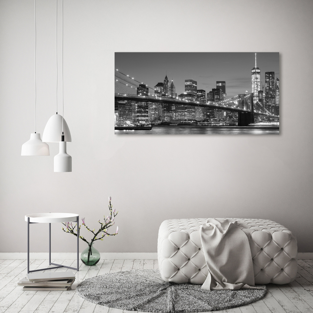 Canvas wall art Manhattan at night